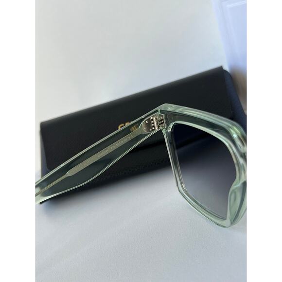 NEW Celine CL4055IN Tilda Square Sunglasses in Green - Picture 10 of 10